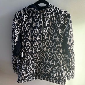 LULULEMON rain jacket with reflective 12 black white purple